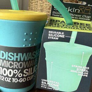 goSili kid's reusable silicone drinking cup bundle